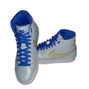 Nike Blazer Mid Hi-Top Light Blue Shoes Kid's Size 5.5Y (325064-401) MSRP 119.00